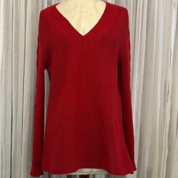 CAbi Red Standout Sweater - Picture 1 of 8